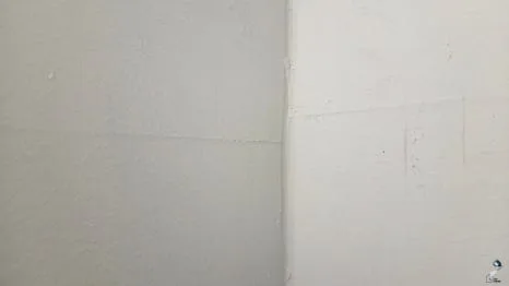 수성범어더블유 · 보수·마감 과정의 벽면 기록